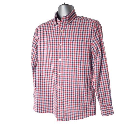 Southern Tide Channel Marker Check Shirt Mens S Long Sleeve red, blue Gray‎ - Picture 2 of 6